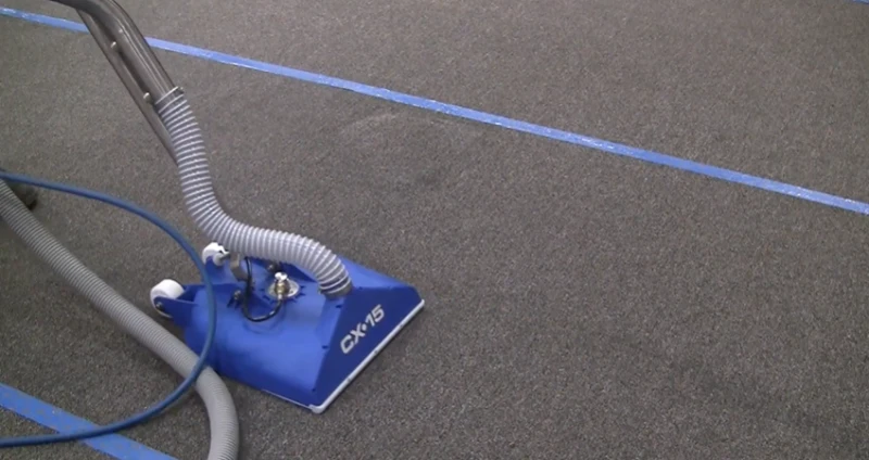 Commercial carpet cleaning in a Bismarck business property